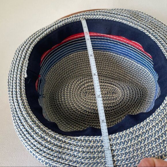Carter’s straw fedora red white and blue 2-4T - Picture 2 of 6